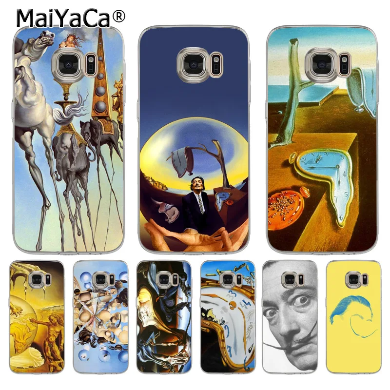 

MaiYaCa Salvador Dali Protective transparent soft tpu Mobile Phone Case for samsung galaxy s6 edge s8 s9plus s5 s7edge case