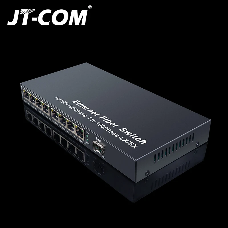 1000M 1G4E 1 sfp слот волокно 4 8 RJ45 Гигабитный оптический медиа конвертер Ethernet сетевой
