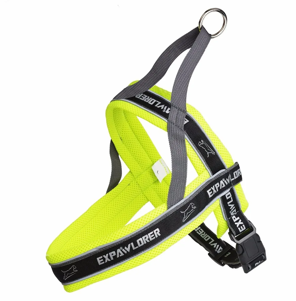 High quality bright color ventilated No Pull Pet Dog Mesh Harness with