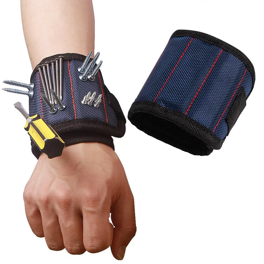 

3 Magnetic Wristband Pocket Tool Belt Pouch Bag Screws Holding Working Helper