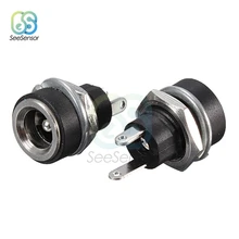 5Pcs DC 12V 3A Power Supply Connector Jack Socket Female Panel Mount Connector 2-Pin Plug Adapter 5.5 x 2.1mm цена 5Pcs DC 12V 3A Power Supply Connector Jack Socket Female Panel Mount Connector 2-Pin Plug Adapter 5.5 x 2.1mm цены онлайн