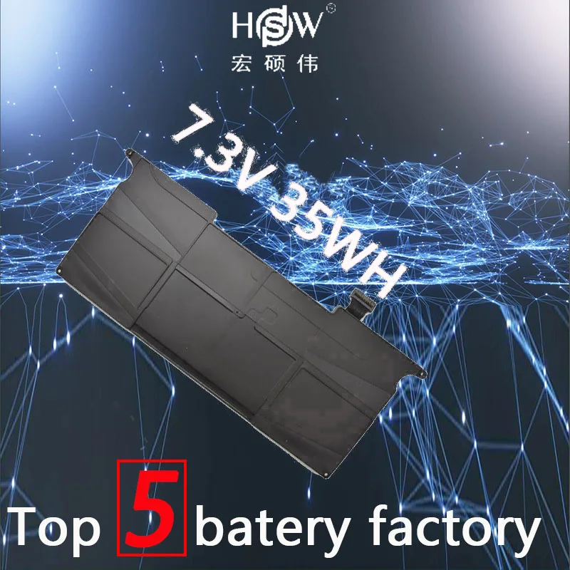 

HSW laptop battery for APPLE FOR MacBook Air "Core i7" 1.8 13" (A1369 Mid-2011) A1405 A1466 2012 bateria akku