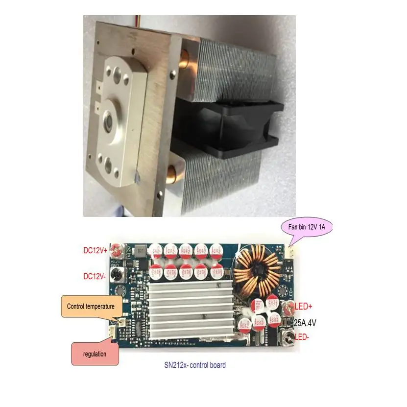 High brightness LED fiber light source 120W for microscope lamp LED module light out point D6.0mm with controller knob SN2121H