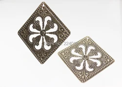 2015 Ancient Fashion Jewelry Metal Finding Cube Bronze Filigree Wraps Connectors For Retro Pendant Earring Making,53*53mm/50pcs 2015 Ancient Fashion Jewelry Metal Finding Cube Bronze Filigree Wraps Connectors For Retro Pendant Earring Making,53*53mm/50pcs