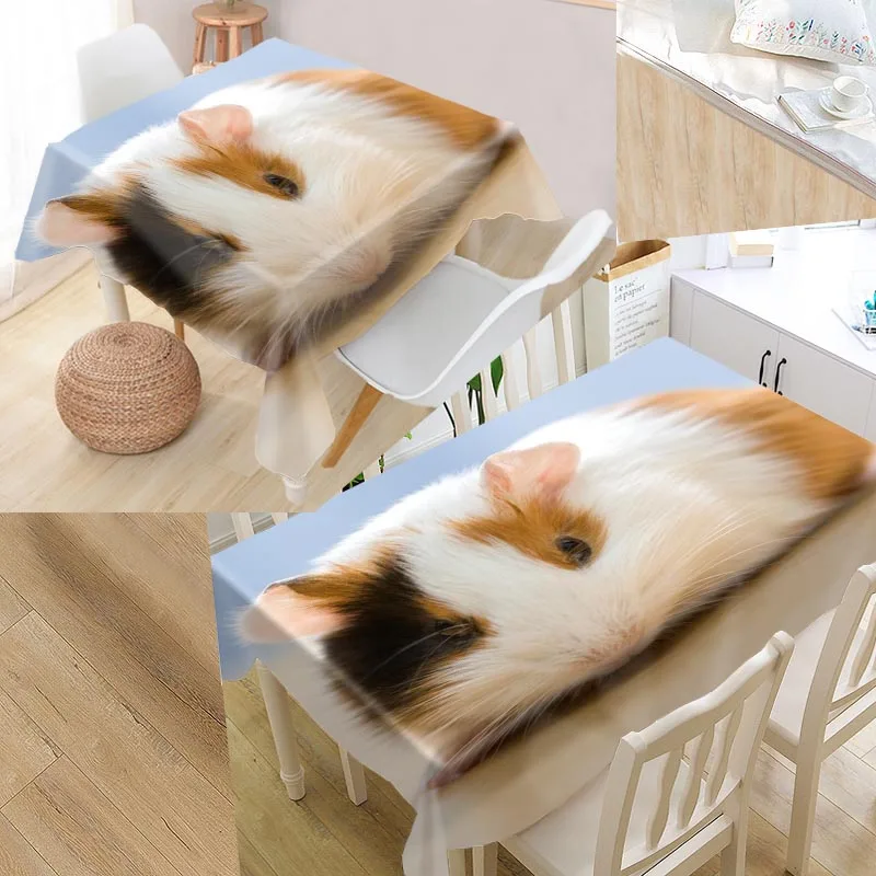 Custom Guinea Pig Table Cover Rectangular Home Protection Guinea Pig Table Cover Rectangular