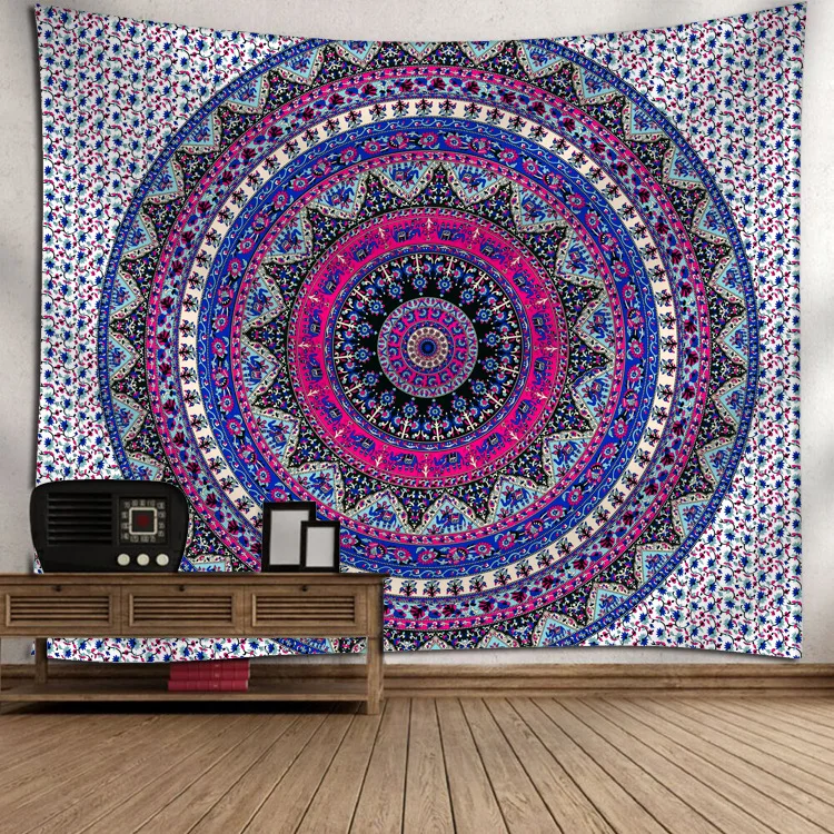 Tapestry Индийская МАНДАЛА ГОБЕЛЕН настенный песчаный пляж пледы ковер одеяло палатка туристический матрас богемный спальный коврик гобелен - Цвет: Tapestry