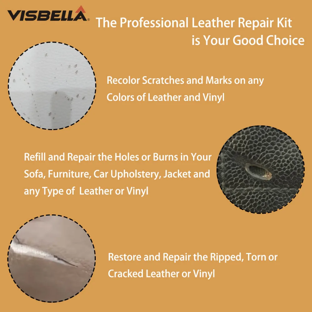 Visbella DIY leather vinyl repair kit