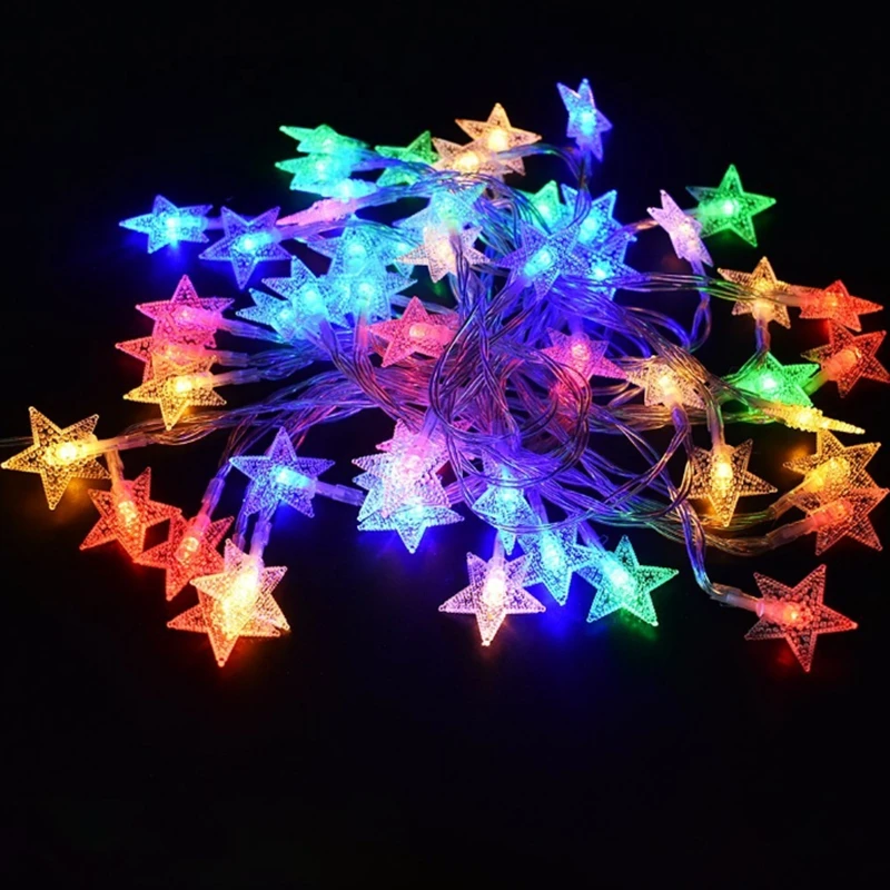 10M 20M 30M 50M Star Decorative Lamp 220V Waterproof Christmas Wedding Party Decoration LED String Fairy Lights