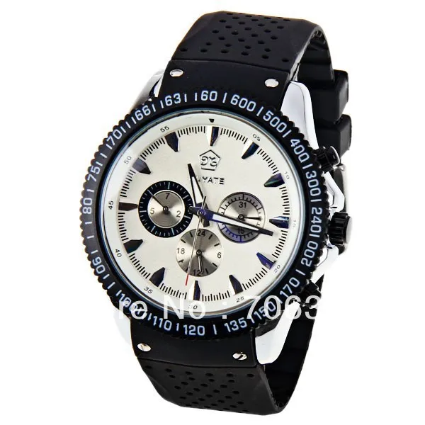 Sample Faddish Fuyate A3791 Men Mechanical Watch Pencil Heads Hour Marks with Round Dial Rubber Watchband | Наручные часы