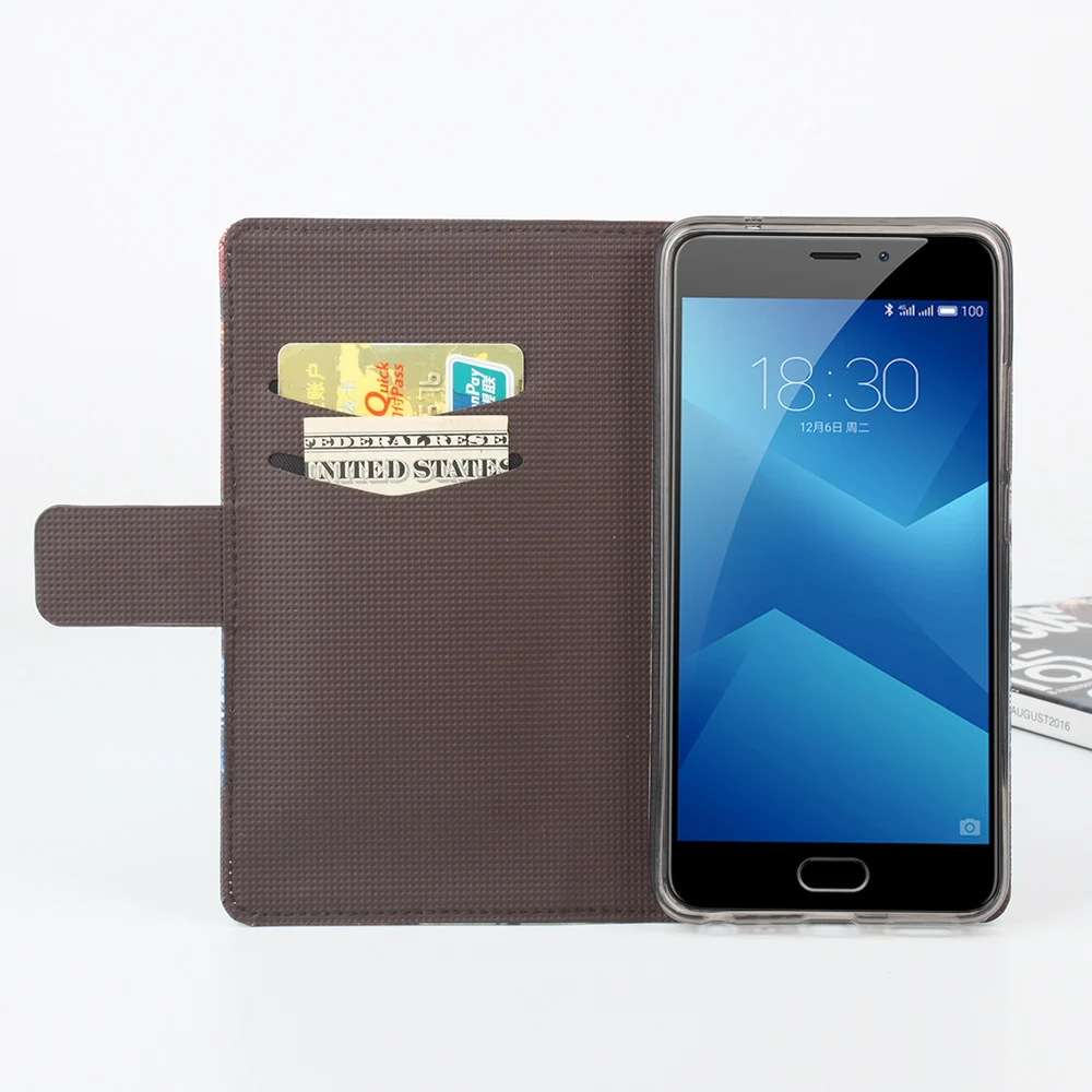 HongBaiwei-for-Meilan-Note-5-Case-Cover-Leather-Flag-Tiger-Pattern-Flip-Card-Slot-Wallet-Phone (3)