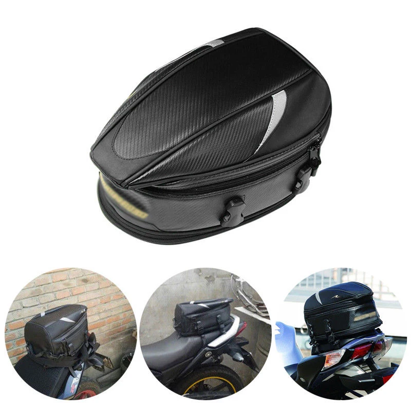 Motorcycle accessories Motorcycle Bike Rear Sport Back Seat Bag Scooter Helmet Pack Luggage Reliable