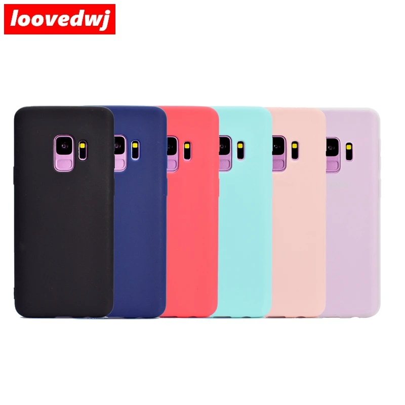 Loovedwj для samsung Galaxy S9 S8 S7 S6 чехол мягкий TPU 6 одноцветное Однотонные плюс край |