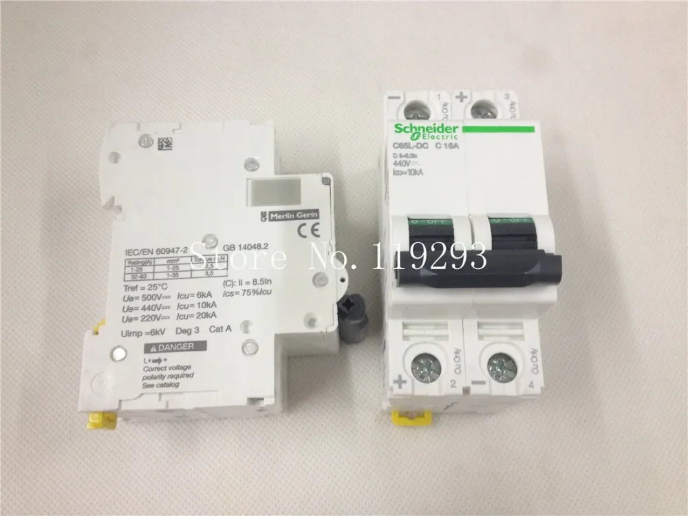 US $200.00 BELLAAoriginalC65LDC C16A 2P16A 440VDC genuine original DC circuit5PCSLOT