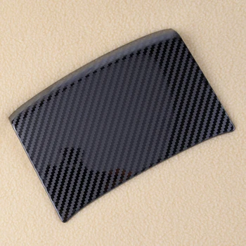 

beler Stainless Steel Black Carbon Fiber Style Armrest Box Rear Cover Trim Sticker Car Styling Fit For Honda Civic 2016-2018