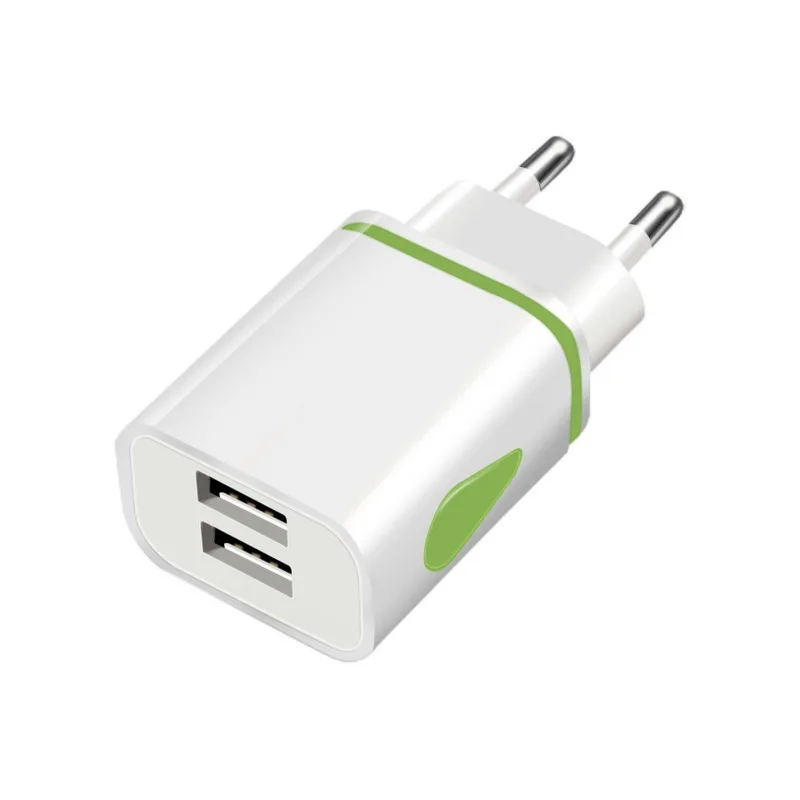 

Hot 5V/2.1A LED Light 2 USB Ports Adapter Mobile Phone Wall Charger Device EU US LED USB Charging For Smart Devices For Xiaomi