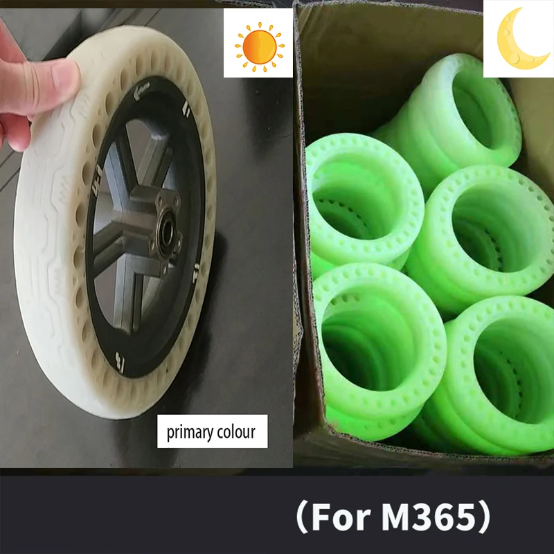 ليلة الفلورسنت سكوتر الإطارات Xiaomi Mijia M365 مضيئة صدمة امتصاص سكوتر كهربائي لوح التزلج إطارات صلبة 8.5 بوصة الإطارات ليلة الفلورسنت سكوتر الإطارات Xiaomi Mijia M365 مضيئة صدمة امتصاص سكوتر كهربائي لوح التزلج إطارات صلبة 8.5 بوصة الإطارات