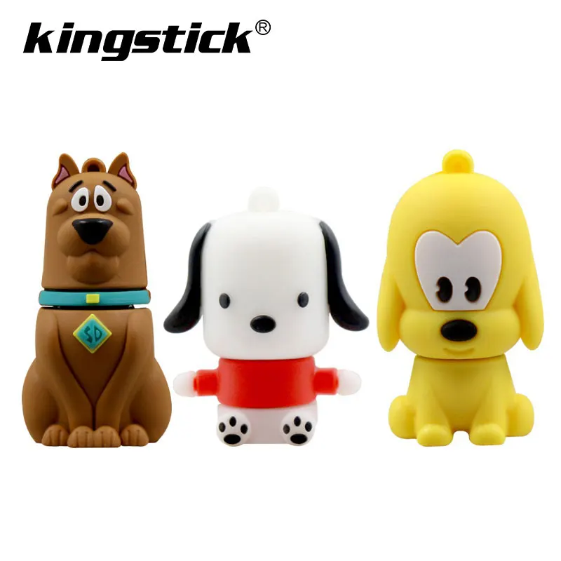 Cartoon cute dogs usb flash drive real capacity pen drive 64GB 32GB 16GB 8GB 4GB memory stick pendrive U Disk Hot girl gift