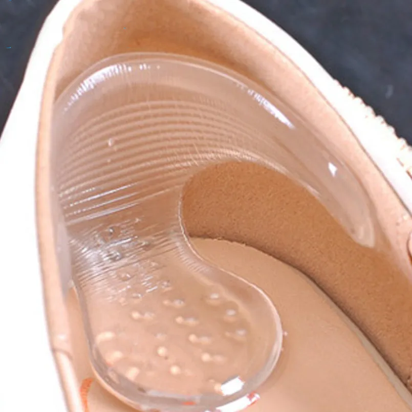 Haicar Top Grand 1Pair Silicone Gel Heel Cushion Protector Foot Feet Care Shoe Insert Pad Insole Shoe Brush