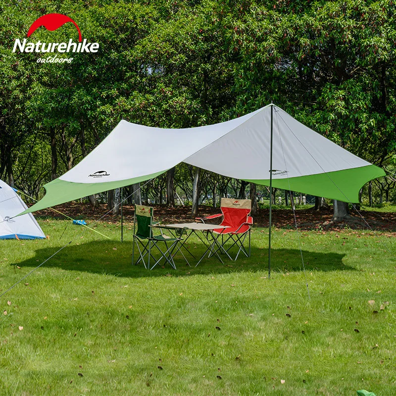 Naturehike большая палатка для кемпинга, тент для пляжных игр, рыбалки, походов на открытом воздухе, 5 человек, палатка, NH16T013-S, включает в себя одну пару палок