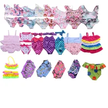 Boneca roupas boneca 15 pçs maiô estilos diferentes para 18 Polegada boneca americana & 43 cm acessórios para meninas geração