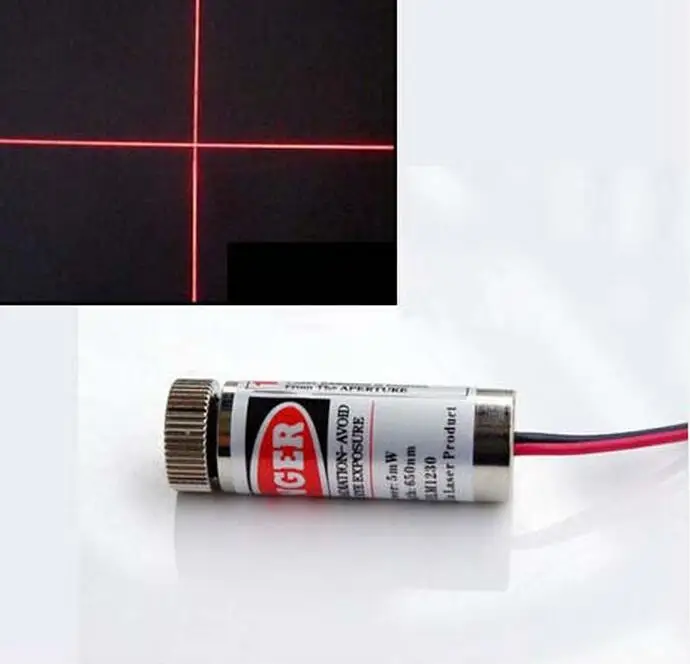 5pcs 5mW red light Cross line laser Module Cross Laser head Cross type