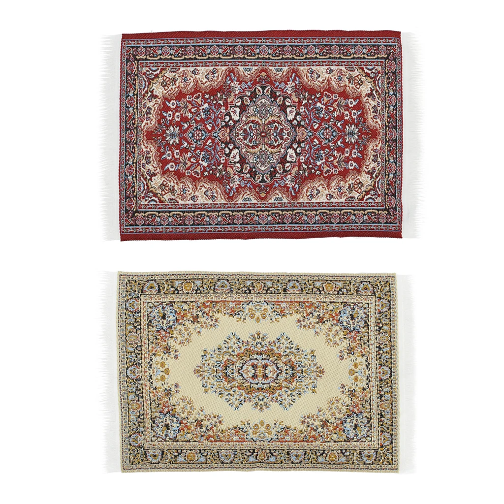 1/12 Scale Woven Rug Floor Carpet Dolls House Furniture Miniatures Decor suitable for 1/12th scale dolls house decoration