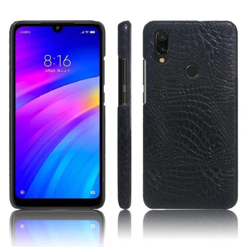 

luxury leather+PC crocodile pattern back cover case for Xiaomi Redmi 4X 5 5a 6 6A 7 note 3 4 7 for phone cases cover