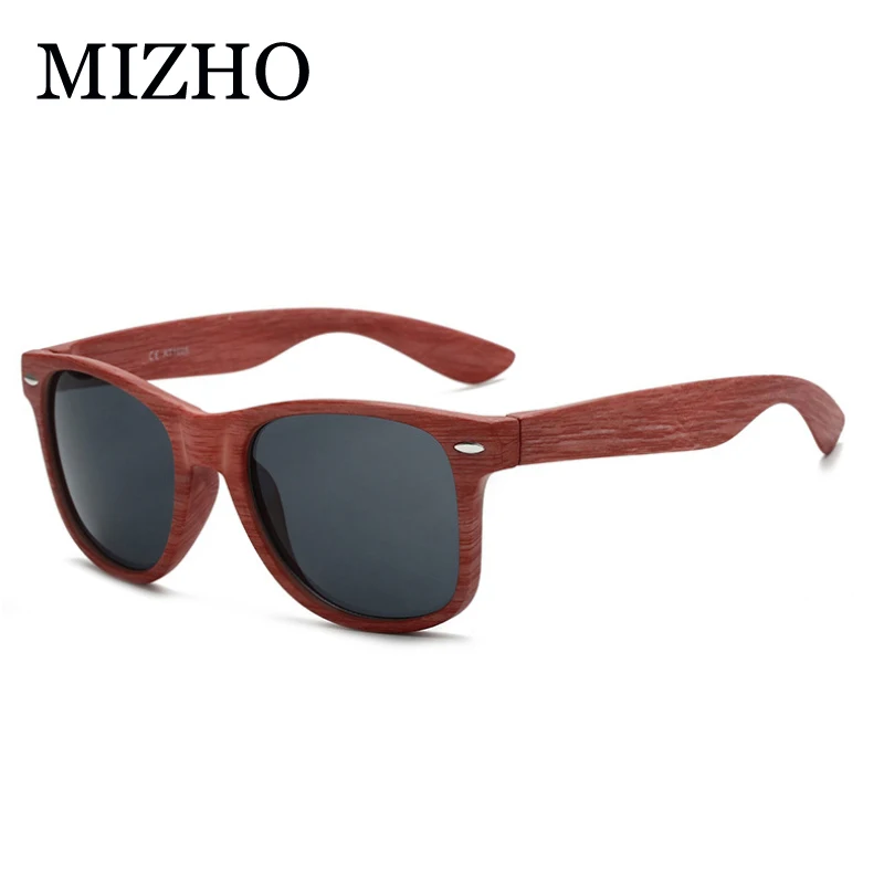 MIZHO переносные Винтажные Солнцезащитные очки с имитацией древесины, мужские модифицированные очки для лица, мужские очки gafas de sol mujer UV400