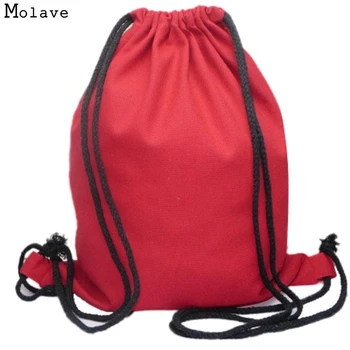 

Naivety Solid Drawstring Bag Fabric Fashion Unisex Canvas Backpack Portable 15S70120 drop shipping