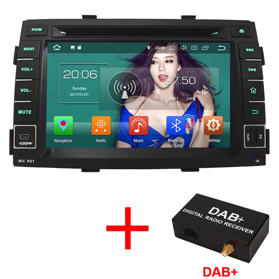 Radio x DAB KLYDE " Octa Core PX5 4G WI-FI Android 8,0 4 Гб Оперативная память 32 GB Встроенная память Автомобильный мультимедийный dvd-плеер Радио Стерео gps для Kia Sorento 2009-2012 - Цвет: Radio x DAB