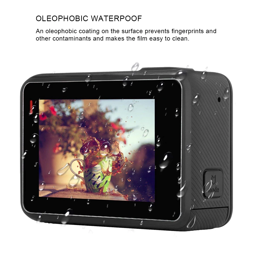 Закаленная пленка для GoPro Hero 7 6 5 Черная защитная Go Pro белый и Серебристый