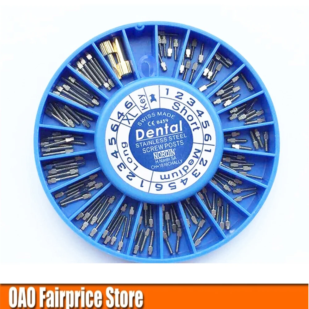 Stainless steel, dental screw post,retaining screw post,Including wrenches Key,120 pieces/pack