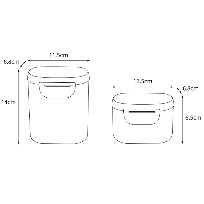 Детские Портативный коробка для сухого молока большие и маленькие размеры; с дозатором для молочной смеси в виде контейнер для продуктов