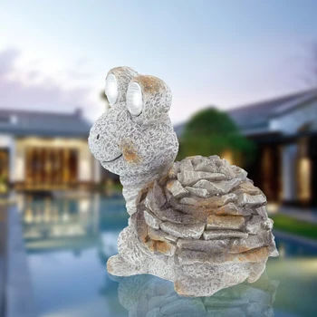 

Led Pathway Garden Statue Night Lamp Solar Light Decoration Yard Home Patio Lawn Ornament Resin Turtle Shape Outdoor