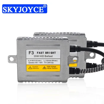

SKYJOYCE Original 35W DLT F3B Fast Start HID Ballast For Car Headlight Bulb H1 H7 H11 35W HID Conversion Kit DLT F3 Reactor 12V