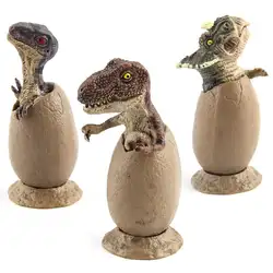 3 шт. моделирование динозавров яйца модель ручной работы динозавр игрушки с пьедесталом пластиковые куклы Chidren подарки