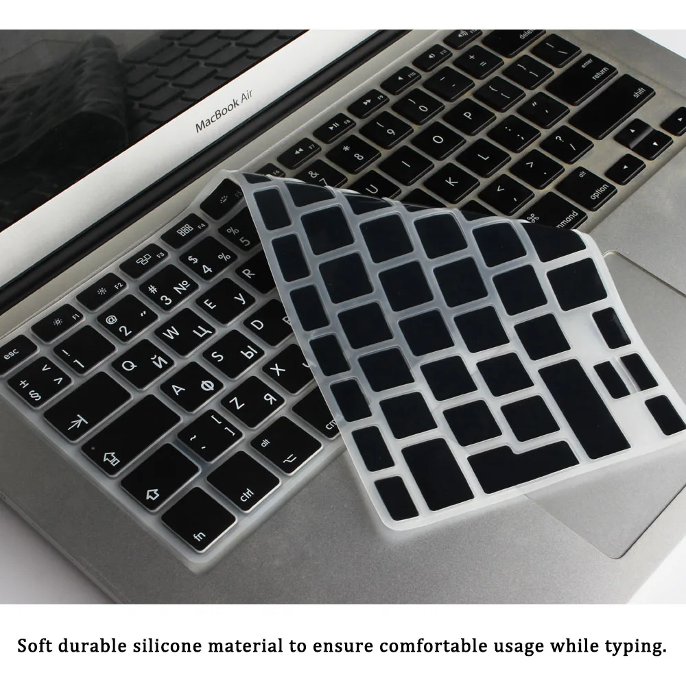 Мягкая силиконовая клавиатура для Apple Macbook Air Pro retina 13 15 17 дюймов защитная