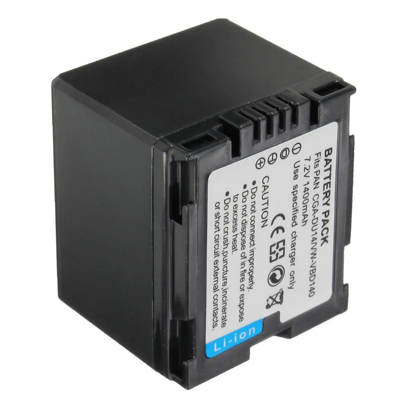 1400mAh-CGA-DU14-VW-VBD140-Camera-Battery-For-Panasonic-DU06-DU07-NV-GS10-CGA-DU12-H258 (2)