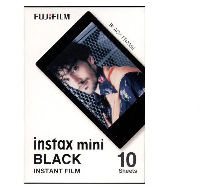 Original Fujifilm Instax Mini Fuji película marco negro para Mini 8 7 s 7 50 s 50i 90 25 dw cámara fotográfica instantánea Polaroid SP-1 Original Fujifilm Instax Mini Fuji película marco negro para Mini 8 7 s 7 50 s 50i 90 25 dw cámara fotográfica instantánea Polaroid SP-1