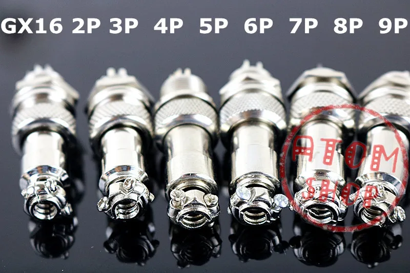 

Air plug and socket GX16 connector, connector. Multiple options