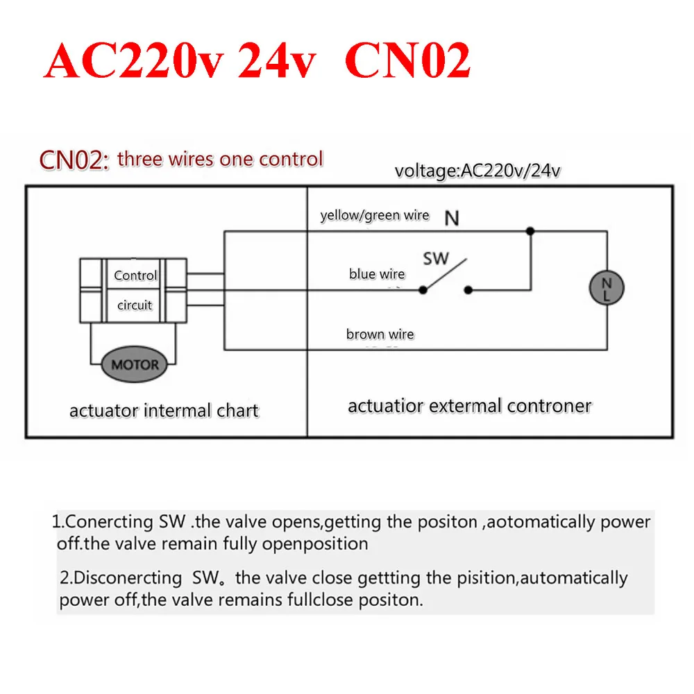 1/2 дюймов AC220v DC24v DC12v моторизованный латунный шаровой клапан 3 ходовой dn15 водопроводный вентиль электроклапан электрический клапан привод CN01 CN02