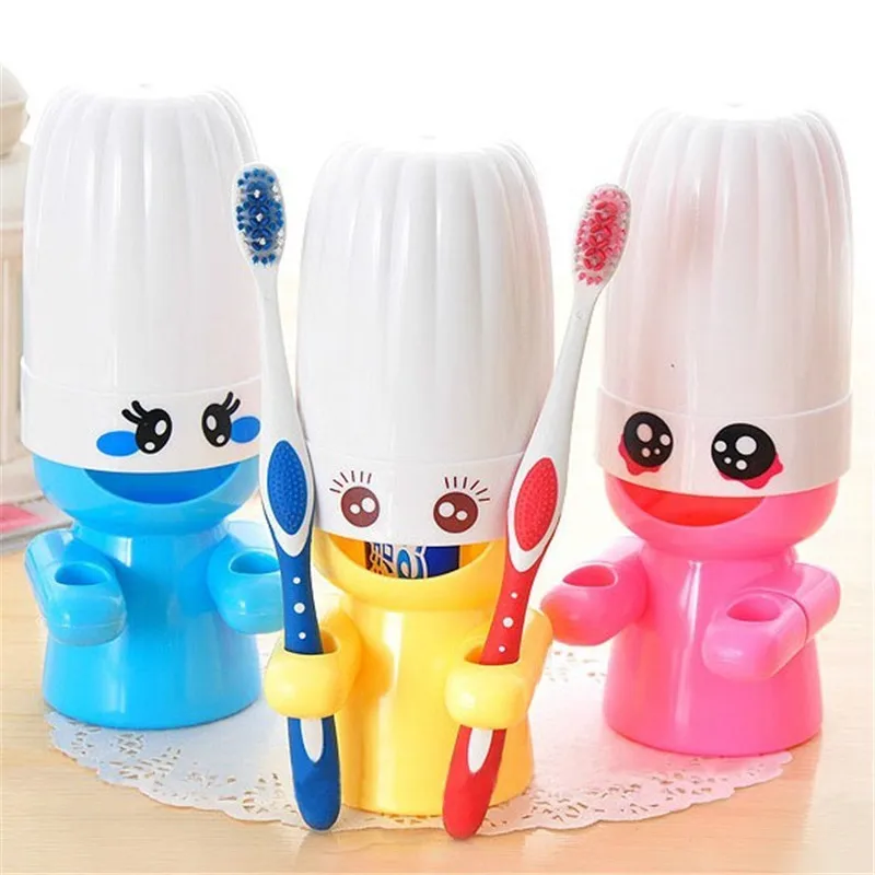 Cute Cartoon Toothbrush Holder Bathroom Set Tooth brush Toothpaste