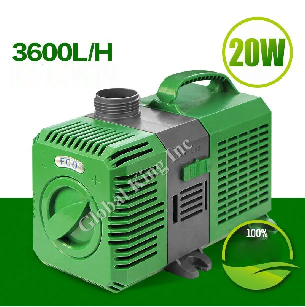 

951GPH Variable Frequency Adjustable Submersible Pump Aquarium Fish Tank Fountain Water Hydroponic 20W