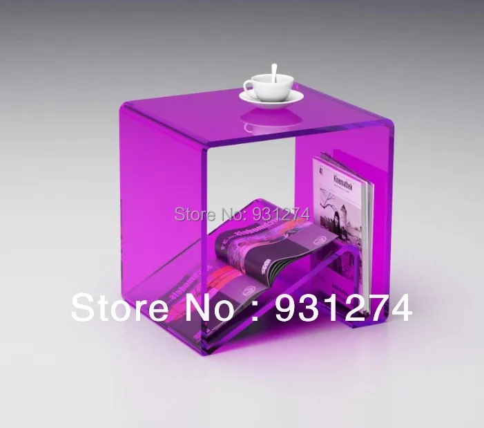 2016 New design ONE LUX acrylic magazine table /perspex furniture/coffee table/living room furnitures/acrylic furnishing