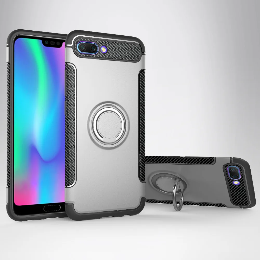 

ASTUBIA For Huawei Honor 10 Case For Huawei Honor 8 9 V10 Cover Soft silicone Hard PC Ring Armor Cover For Honor 8 9 Lite Cover