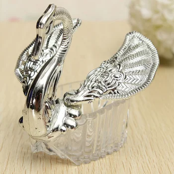 

1200pcs/lot Wedding Party Supplies Christmas Valentine's Celebration Gift Elegant Romantic Swan Candy Box Favours Decoration