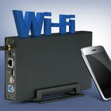 Новое поступление wifi конвертер USB 3,0 3,5 ''HDD корпус внешний SATA жесткий диск чехол Wi-Fi повторитель маршрутизатор для хранения данных