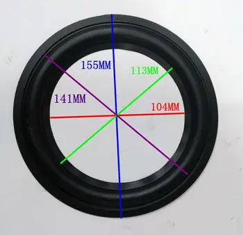 

10 pieces ( 6 1/2 ) 6.5 inch ALison woofer / Bass SPEAKER SURROUNDS REPAIR RUBBER