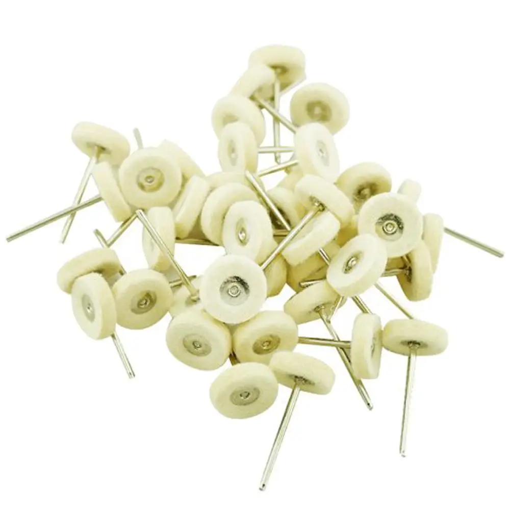 

High Quality 100PCS Wool Polishing Buffing Wheels Brushes Burs For Rotary Tools