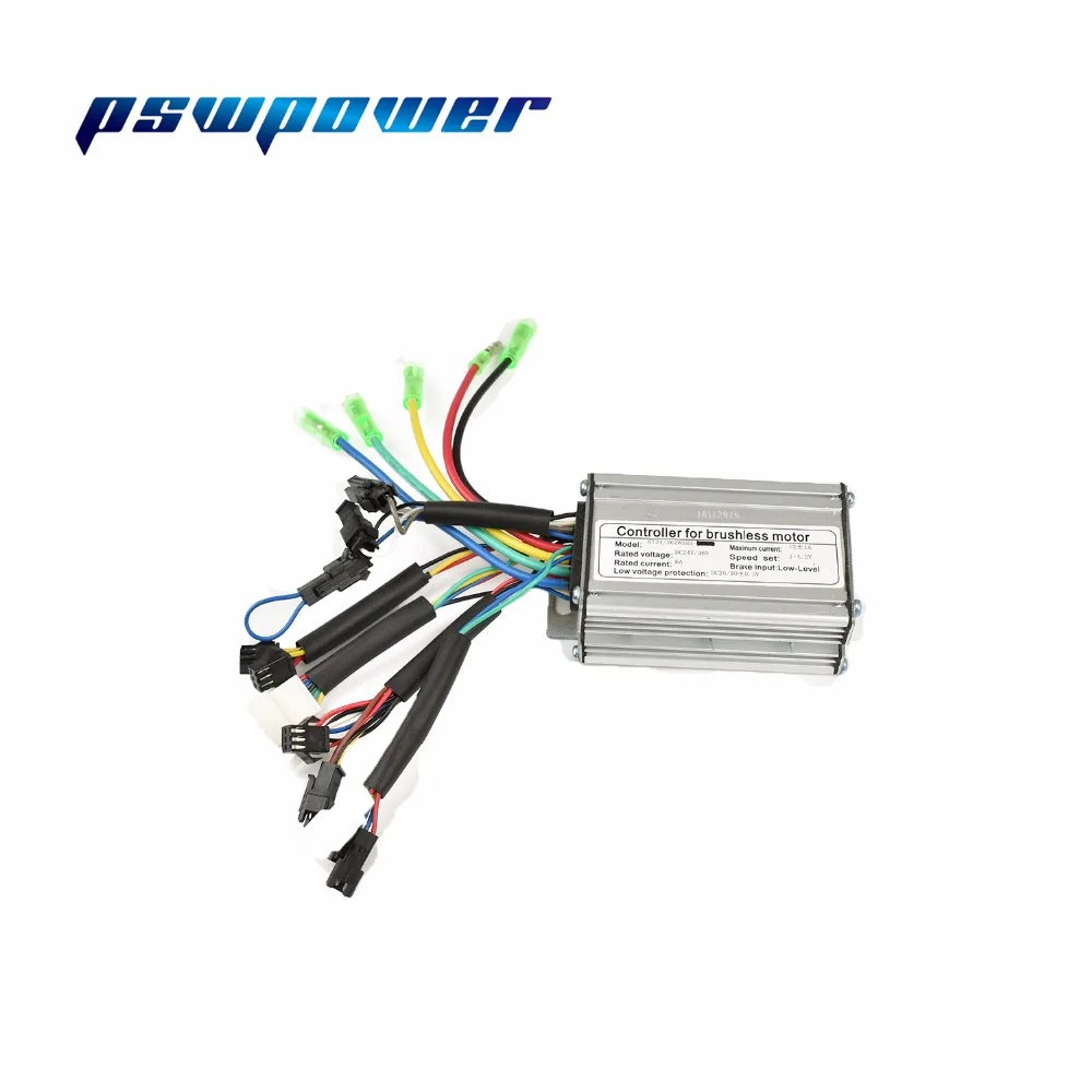 

24V/36V 250W 12A Brushless DC Square Wave Controller ebike Electric Bicycle Hub Motor Controller with right output